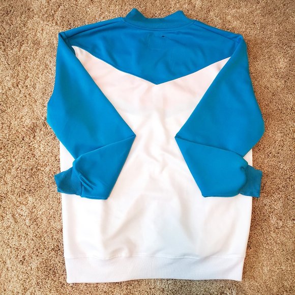 Shcreo Crown Men's Blue/White/Orange Track Jacket SZ M - Picture 5 of 8